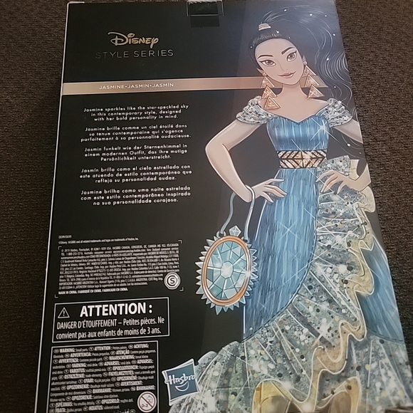 Disney Jasmine Doll with Teal and Gold Outfit - Picture 2 of 2